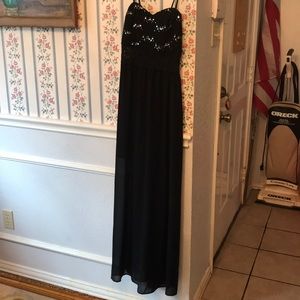 I.N. San Francisco Long Black Dress